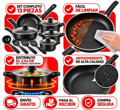 SET DE OLLAS 13PCS ECO